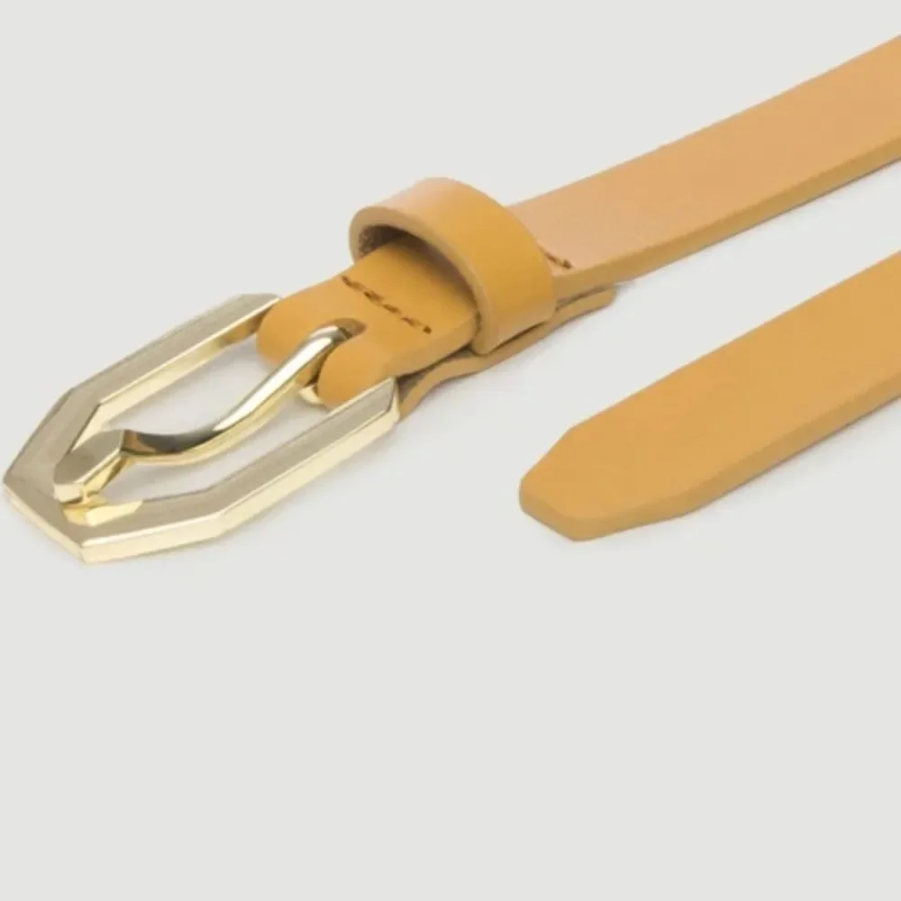 Frame Le Polygon Belt in Caramel NWT XS